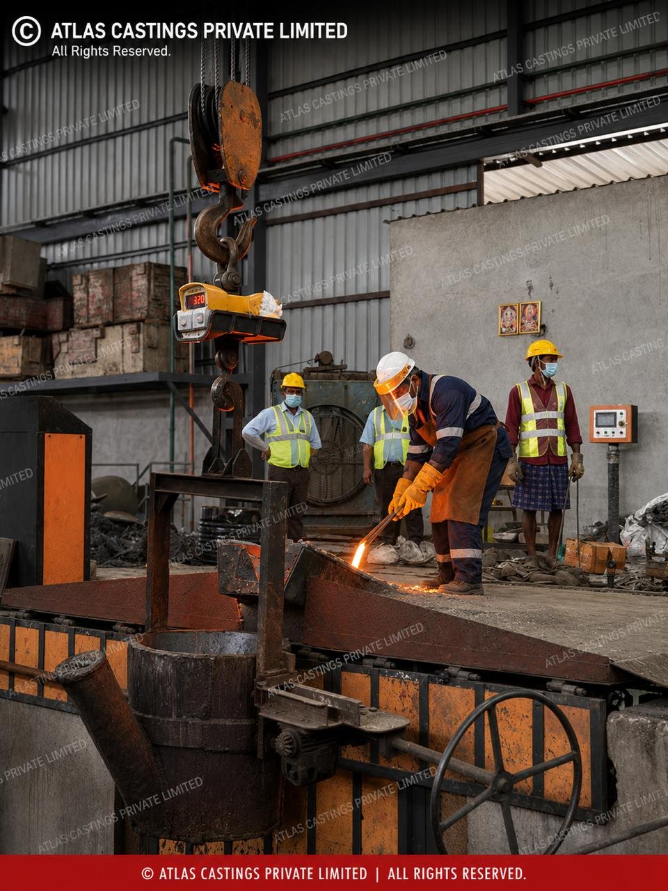 Quality-controlled pouring process at Atlas Castings